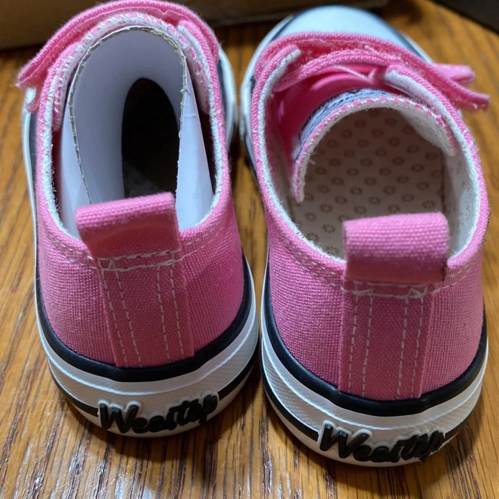 Weestep Toddler Little Kid Boy and Girl Classic Adjustable Strap Sneaker Size 7 - Picture 3 of 7